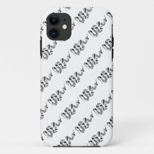 Snake Grey en Light Grey Silhouette iPhone 11 Hoesje