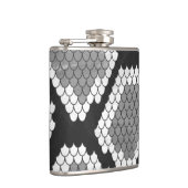 Snake Grey, White en Black Print Heupfles (Rechts)