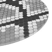 Snake Grey, White en Black Print Snijplank (Hoek)
