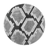 Snake Grey, White en Black Print Snijplank (Voorkant)