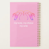 Snake head & fangs, mijn lichaam, mijn keuze, mijn planner (Achterkant)