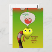 Snake heeft een slecht idee briefkaart (Voorkant / Achterkant)