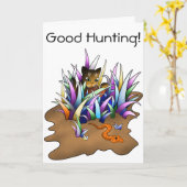 Snake Hunter Cat Kaart (Gele Bloem)