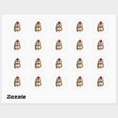 Snake in Darts met Dart Ronde Sticker (Vel)