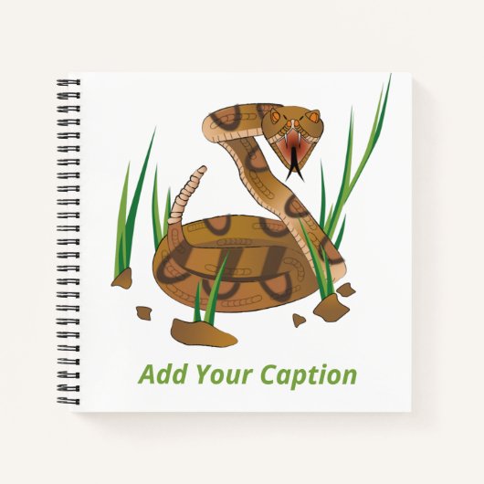 Snake in de gras notitieboek (Voorkant)