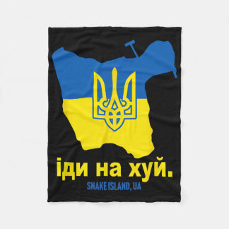 Snake Island Ukraine Go F Yourself Solidarity Pro Fleece Deken