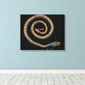 Snake ketting, 1844 canvas afdruk (Insitu (Houten vloer))