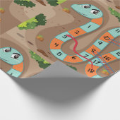 Snake Ladder Game Cadeaupapier (Hoek)