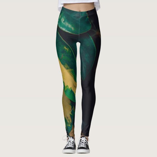 "Snake" Leafs Leggings (Voorkant)
