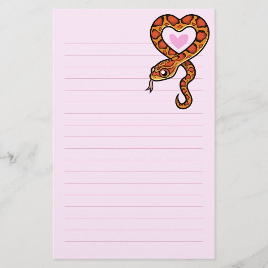 Snake Love Briefpapier (Voorkant)