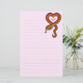 Snake Love Briefpapier (Staand voorkant)