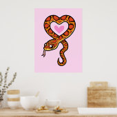 Snake Love Poster (Keuken)