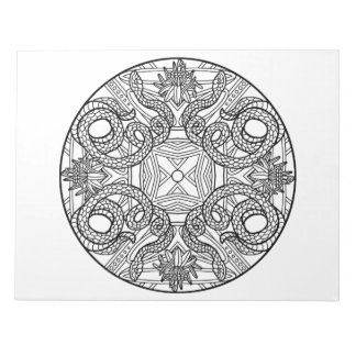 Snake Mandala Coloring Book Pad Notitieblok