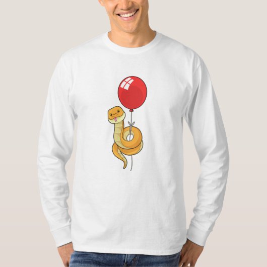 Snake met ballon t-shirt (Voorkant)
