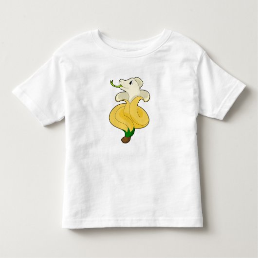 Snake met Banana Kinder Shirts (Voorkant)