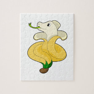 Snake met Banana Legpuzzel