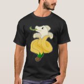 Snake met Banana T-shirt (Voorkant)