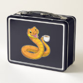 Snake met beker koffie (Achterkant)