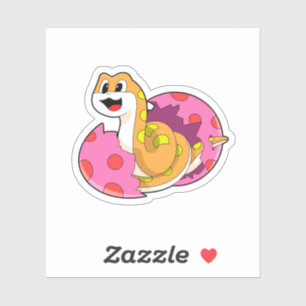 Snake met eieren sticker