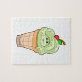 Snake met ijscrème en Cherry Legpuzzel (Horizontaal)