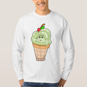 Snake met ijscrème en Cherry T-shirt