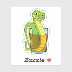Snake met Juice Sticker