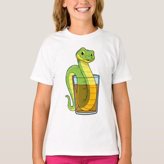 Snake met Juice T-shirt (Voorkant)