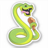 Snake met kip sticker (Voorkant)