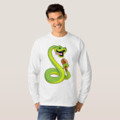 Snake met kip t-shirt (Voorkant volledig)