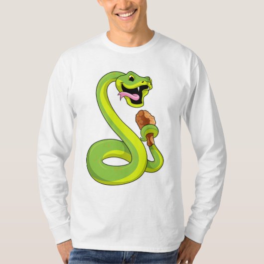 Snake met kip t-shirt (Voorkant)