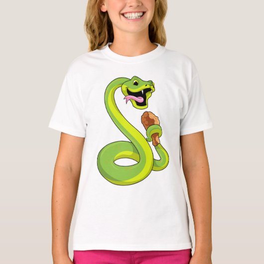 Snake met kip t-shirt (Voorkant)