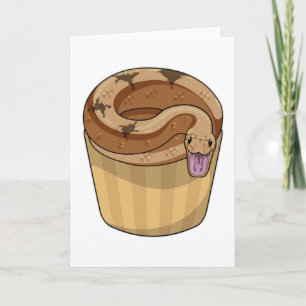 Snake met Muffin Kaart