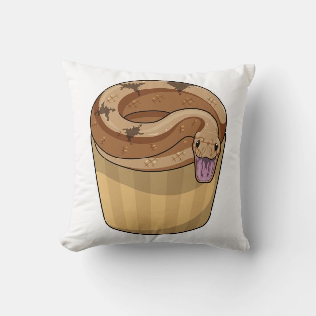 Snake met Muffin Kussen (Voorkant)