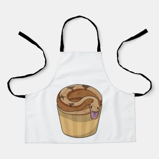 Snake met Muffin Schort (Voorkant)