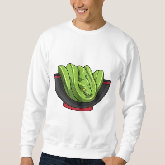 Snake met Ramen Bowl Trui (Voorkant)