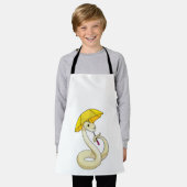 Snake met Umbrella Schort (Gedragen)