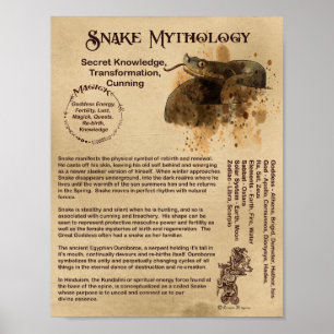 SNAKE MYTHOLOGY POSTER