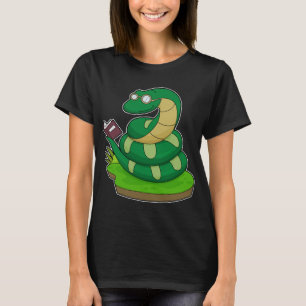 Snake Nerd Book T-shirt