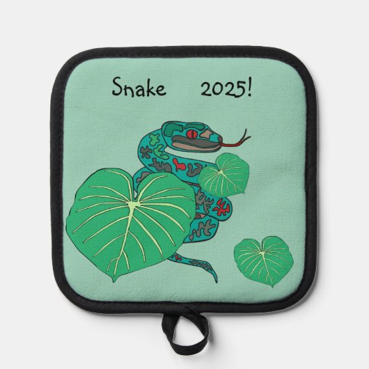 Snake Nieuwjaar 2025! Pannenlap (Voorkant)