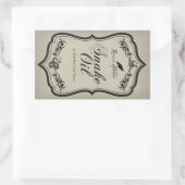 Snake Oil Halloween Jar Sticker Label (Tas)