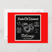 Snake Oil Liniment Briefkaart (Voorkant / Achterkant)