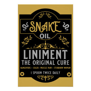 Snake oil salesman grappige cadeaus voor verkoopme perfect poster