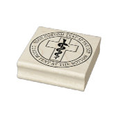 Snake on Cross Rubberstempel (Stempel)