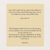 Snake on Cross Visitekaartjes (Binnenkant ongevouwen)