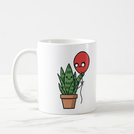 Snake plant and balloon Mug (Gauche)