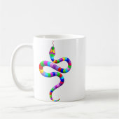 Snake Psychedelic Rainbow-Mok Koffiemok (Links)