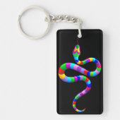 Snake Psychedelic Rainbow sleutelhanger (Voorkant)