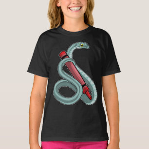 Snake Pupil Crayon School T-shirt