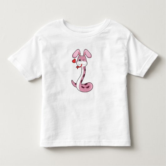 Snake Rabbit Heart Kinder Shirts (Voorkant)