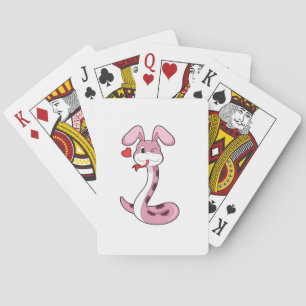 Snake Rabbit Heart Pokerkaarten
